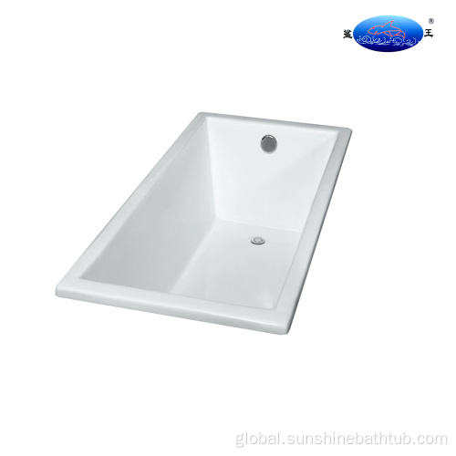 China 1700 Deep Simple Drop In Cast Iron Bathtub Manufactory